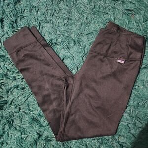 Patagonia Midweight Capilene Baselayer Leggings Black Womens S